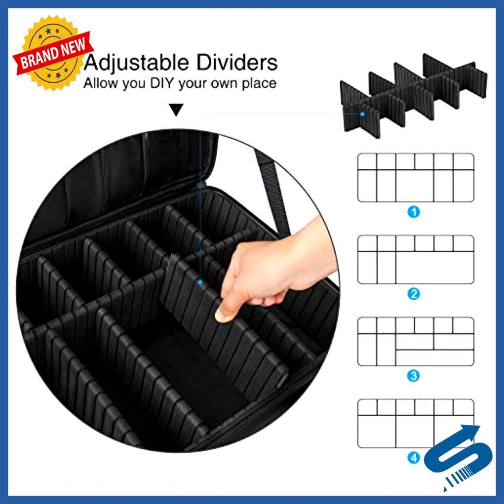 Professional Train Case Large Makeup Bag Travel C… - image 5